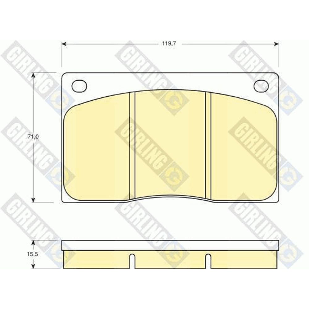 Piduriklotside komplekt 97-22983
