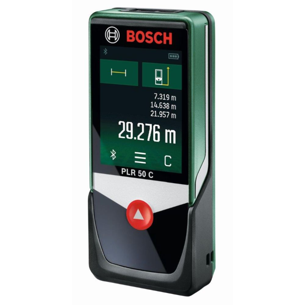 Bosch PLR 50 C Bluetooth laseretäisyysmittalaite kosketusnäytöllä 50 m