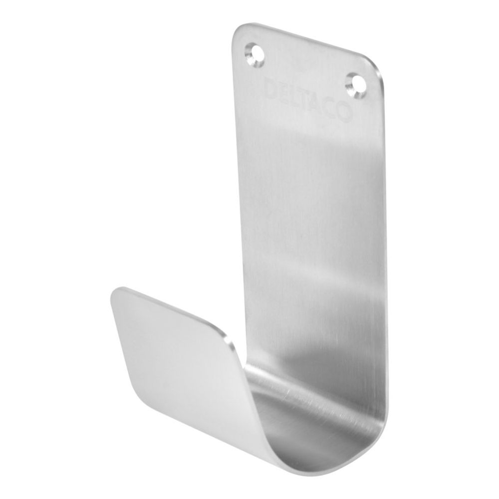 Deltaco väggfäste till laddkabel för elbil, rostfritt stål