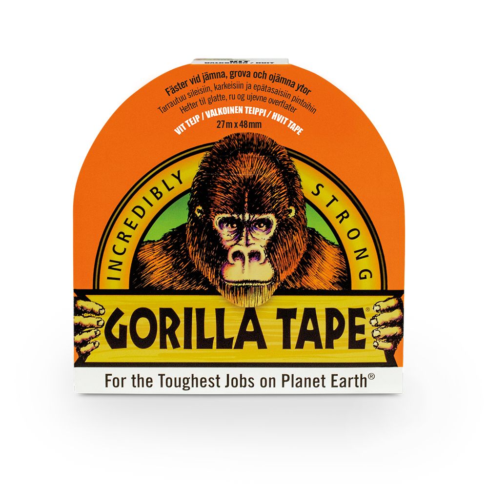 Gorilla teippi valkoinen 2", 27,4m