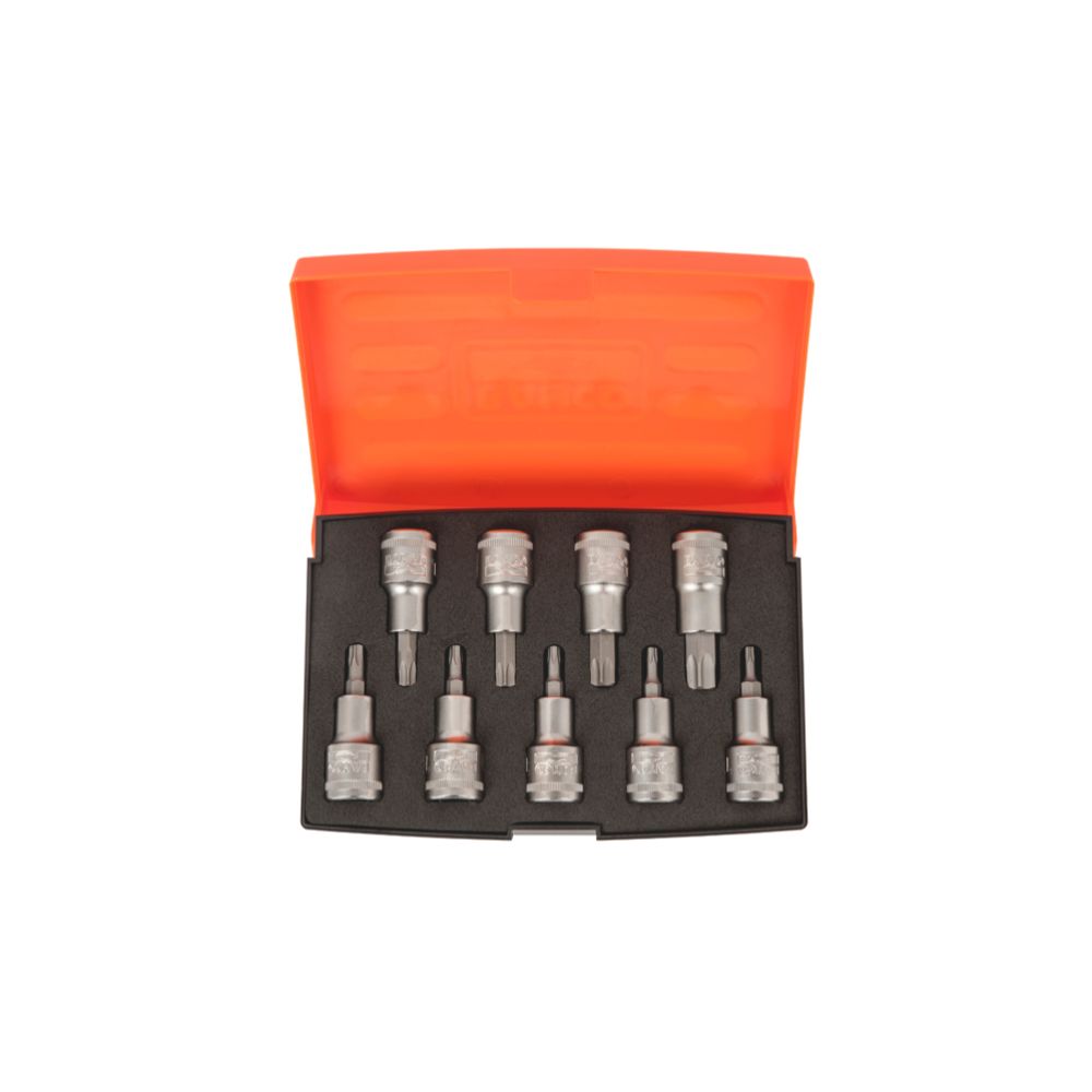 Bahco S9TORX padrunotsikute komplekt Torx 1/2" 9 osa