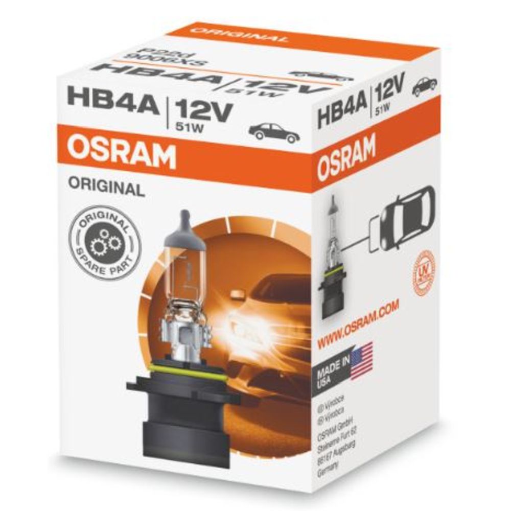 Osram HB4A-polttimo 12V/51W lähivalo suorakanta