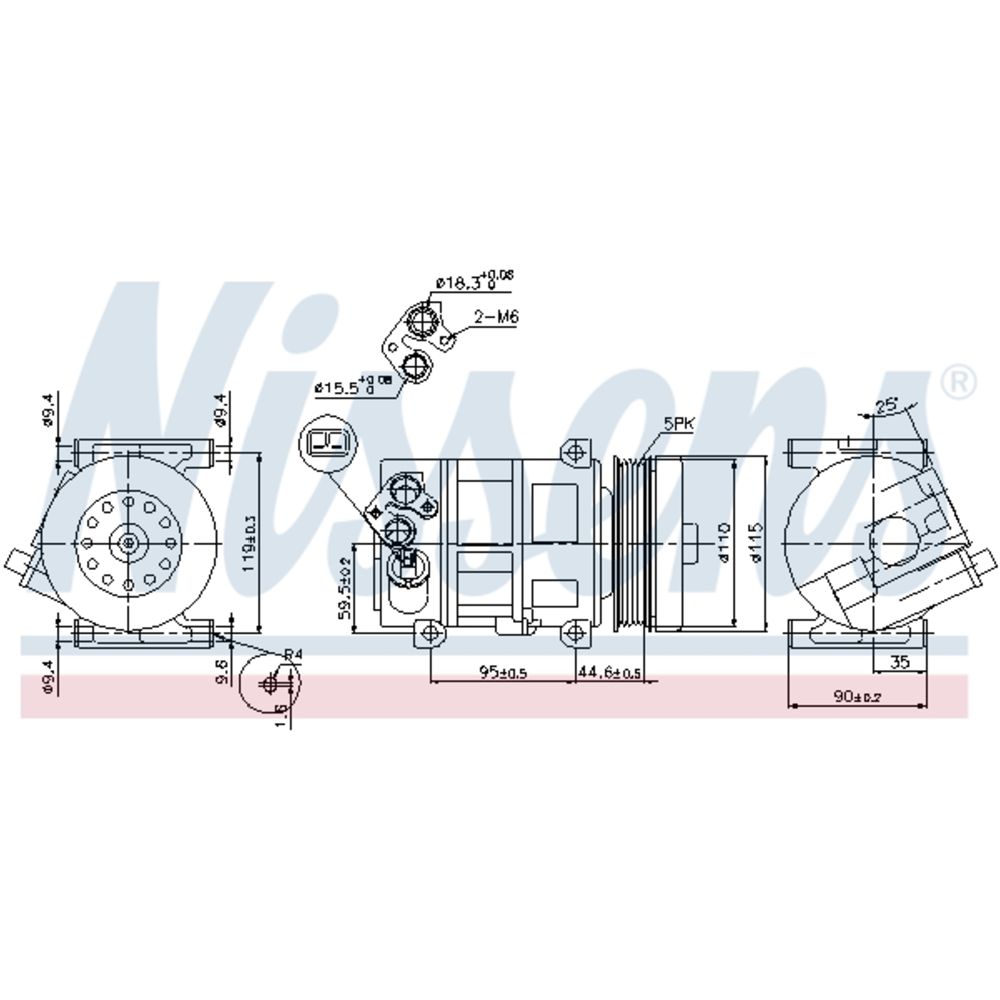 Ilmastointilaitteen kompressori 30-00310