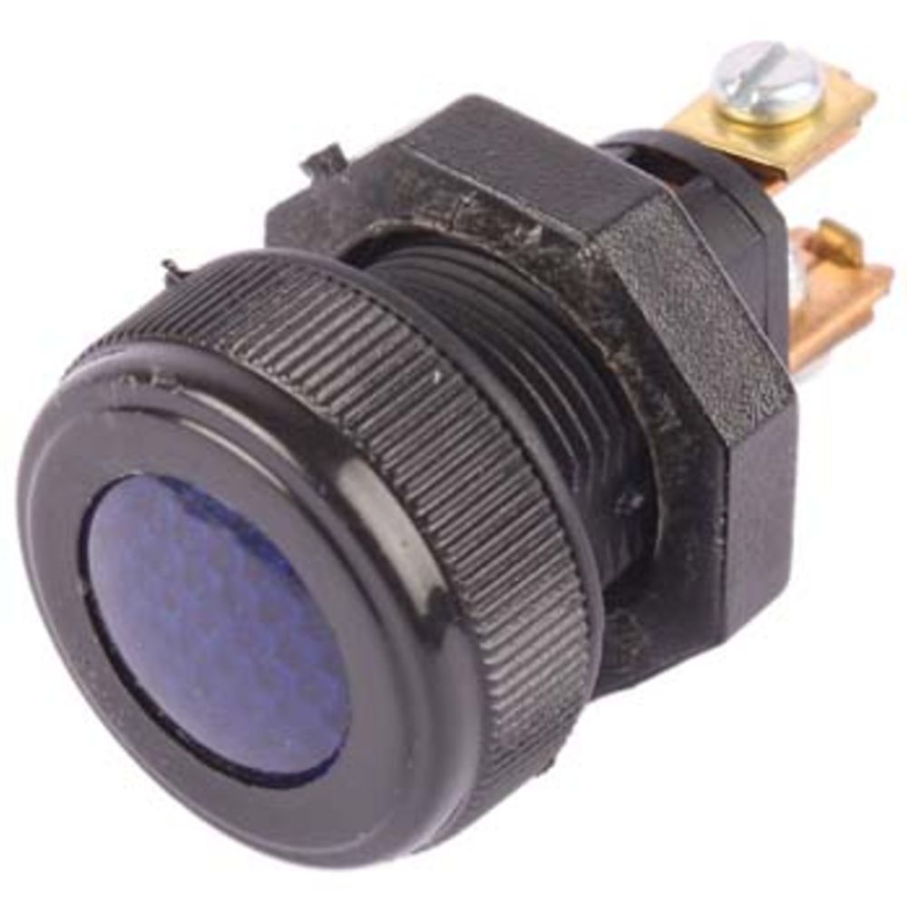 Indikatorlampa blå LED Ø17 mm