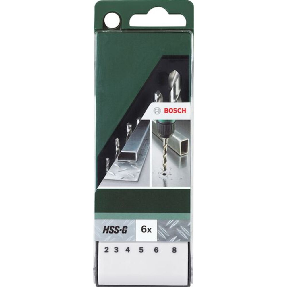 Bosch HSS G metallipuuride komplekt 2-8 mm 6 osa