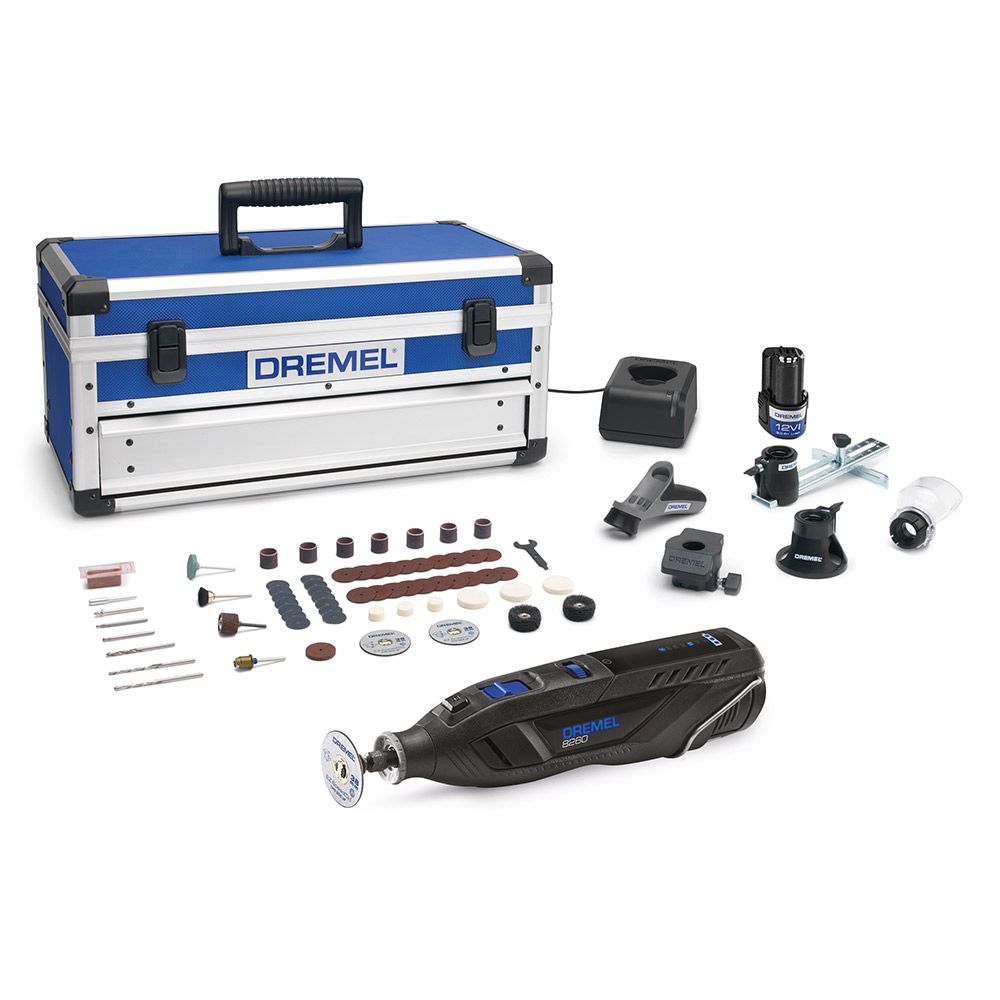 Dremel 8260-5/65 multiverktyg 12 V 2 x 3 Ah aluminiumväska