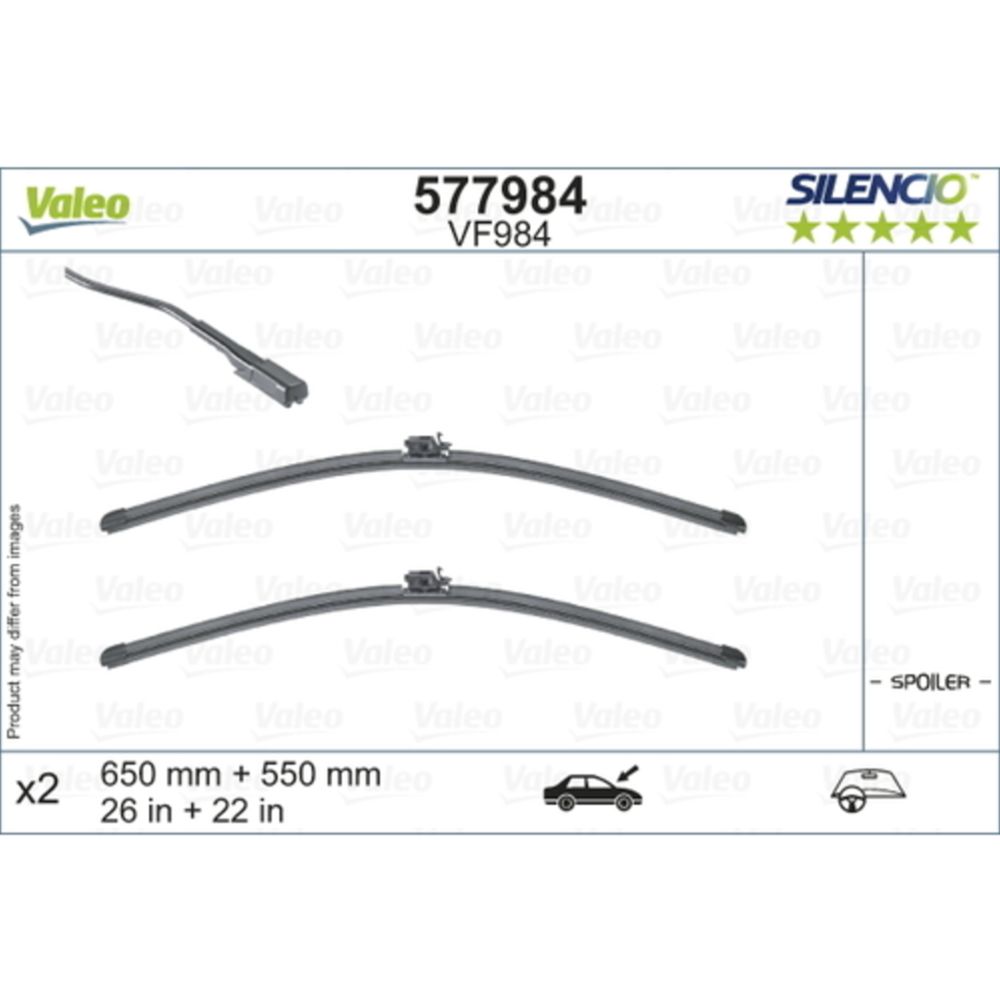 Valeo Silencio FB VF984 torkarblad 2 st. 65 + 55 cm