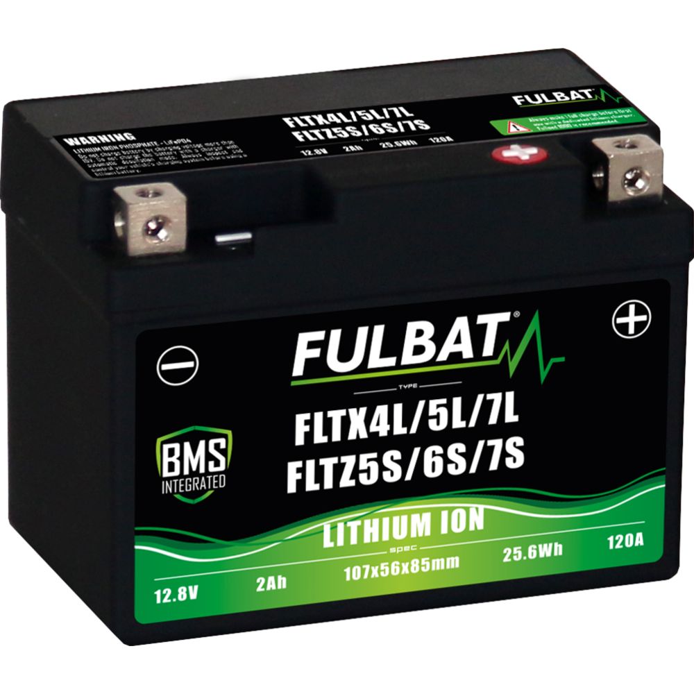 Fulbat Litiumbatteri 12 V 25,6 Wh FLTX4L/5L/7L -FLTZ5S/6S/7S