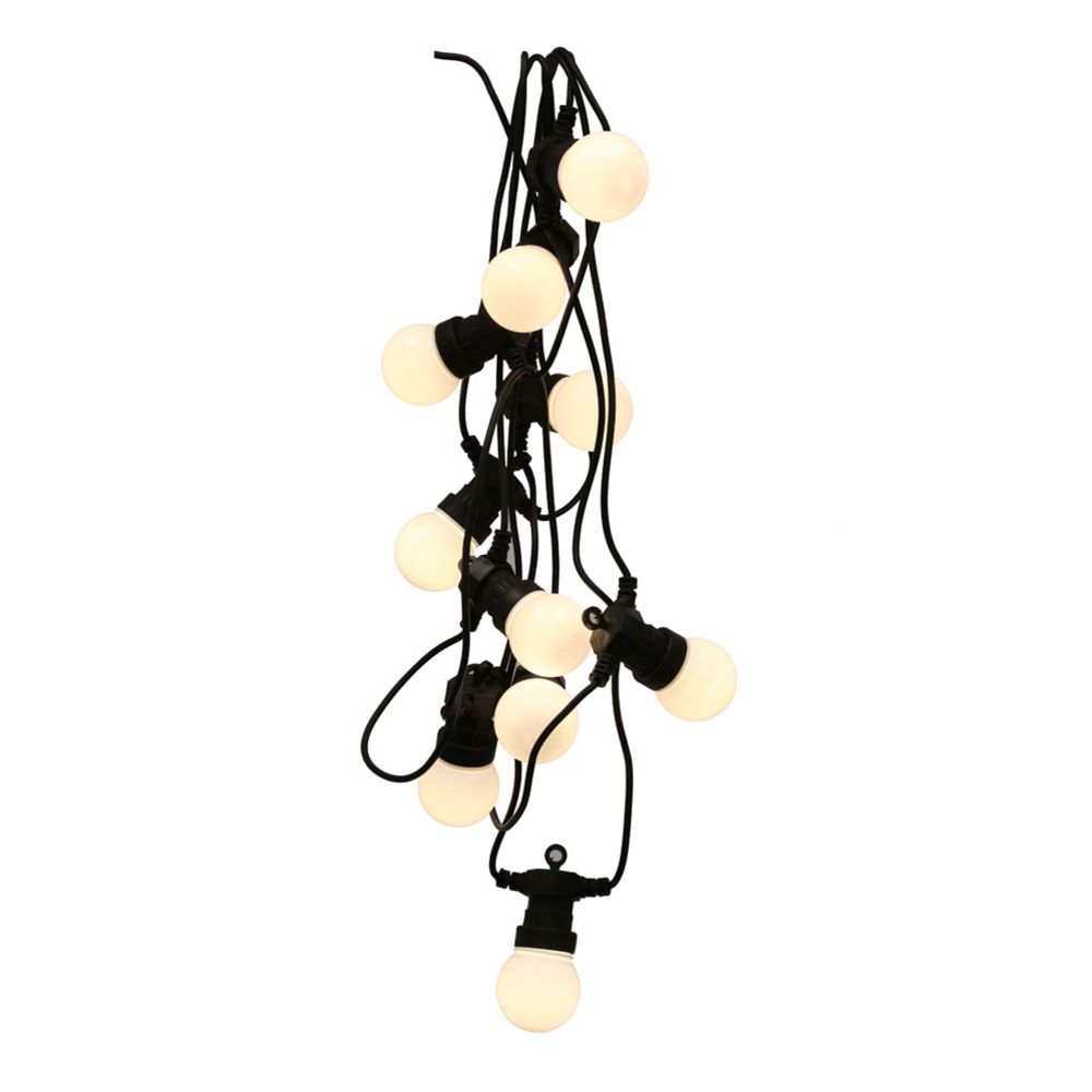 Lumo Party light LED-ljusslinga för utomhusbruk, klar, 10 lampor IP44