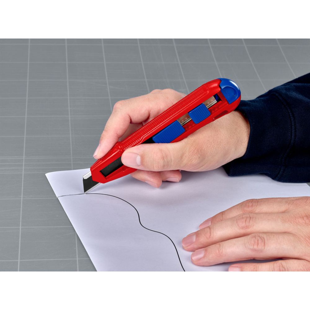 Knipex® 90 10 165 CutiX brytbladskniv med magnesiumram 18 mm