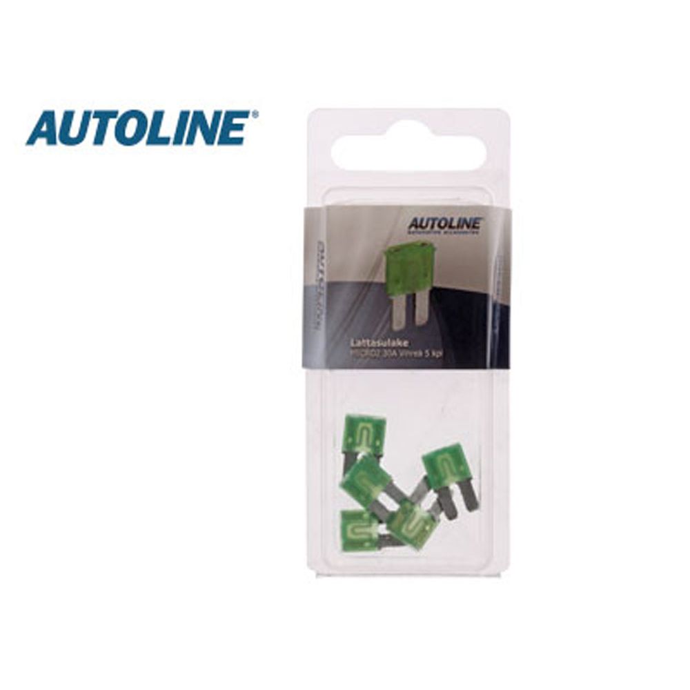 Autoline MICRO-2 flatsäkring 30 A grön 5 st.