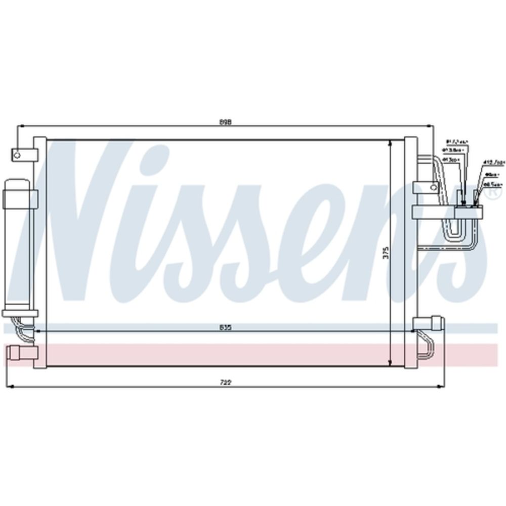 Ilmastointilaitteen lauhdutin 30-00536