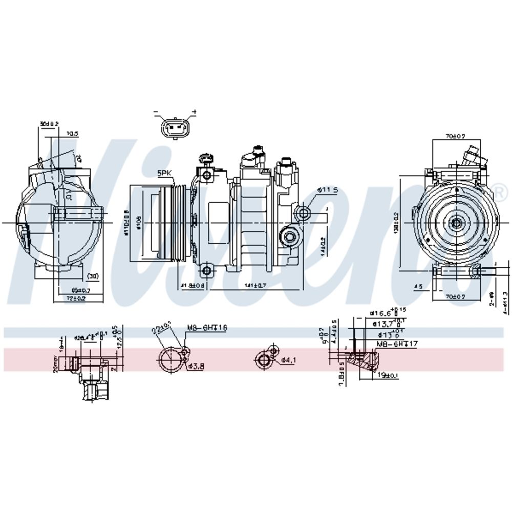 Ilmastointilaitteen kompressori 30-8166