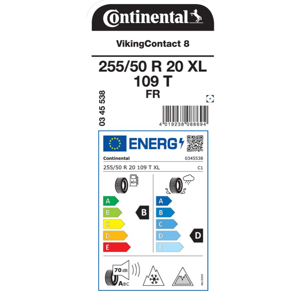 Continental VikingContact 8 255/50 R20 109T XL friktionsdäck