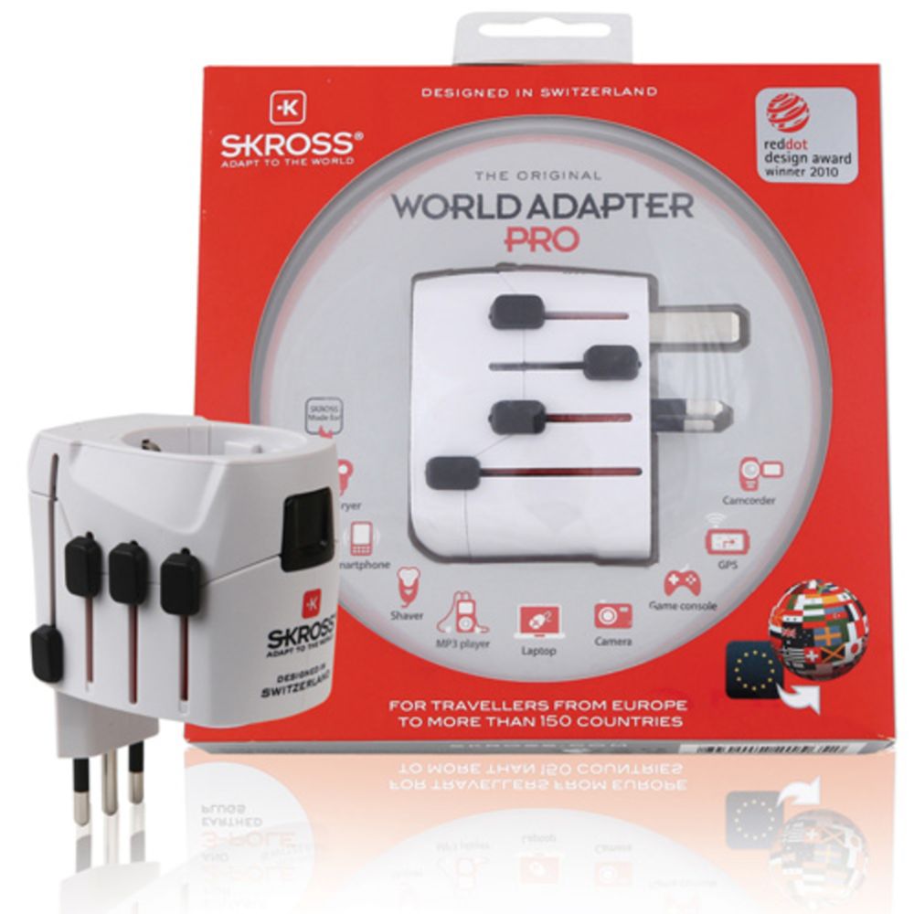 Skross reisiadapter Euroopa -> maailm