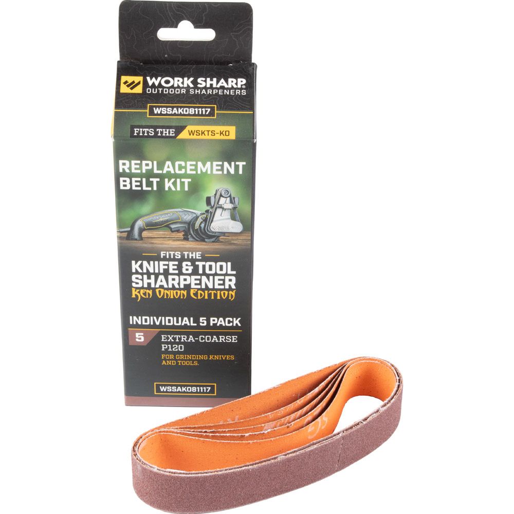Work Sharp Ken Onion Edition teroittimen hiomanauhat punainen P120 5 kpl
