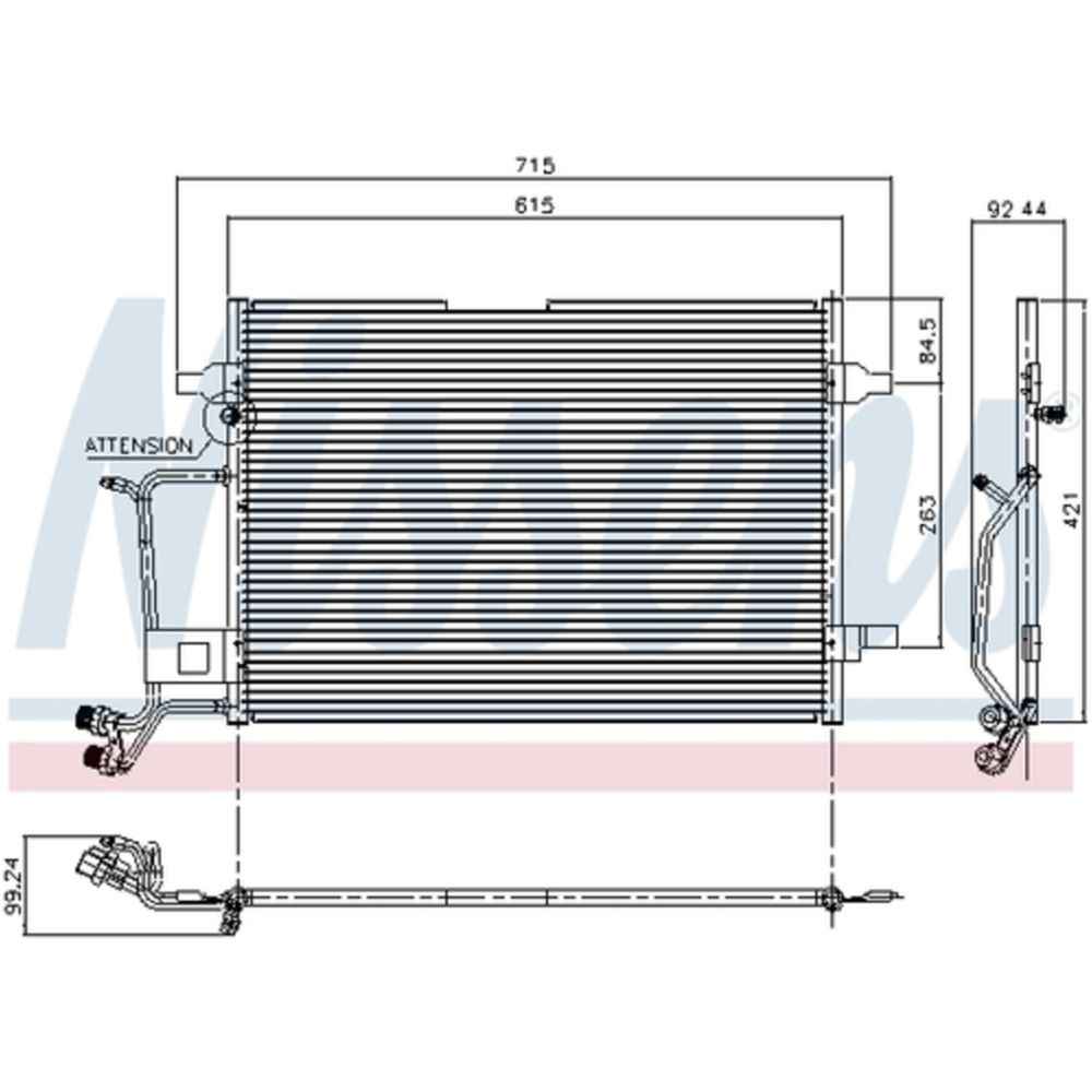 Kondensor, klimatanläggning 30-8301