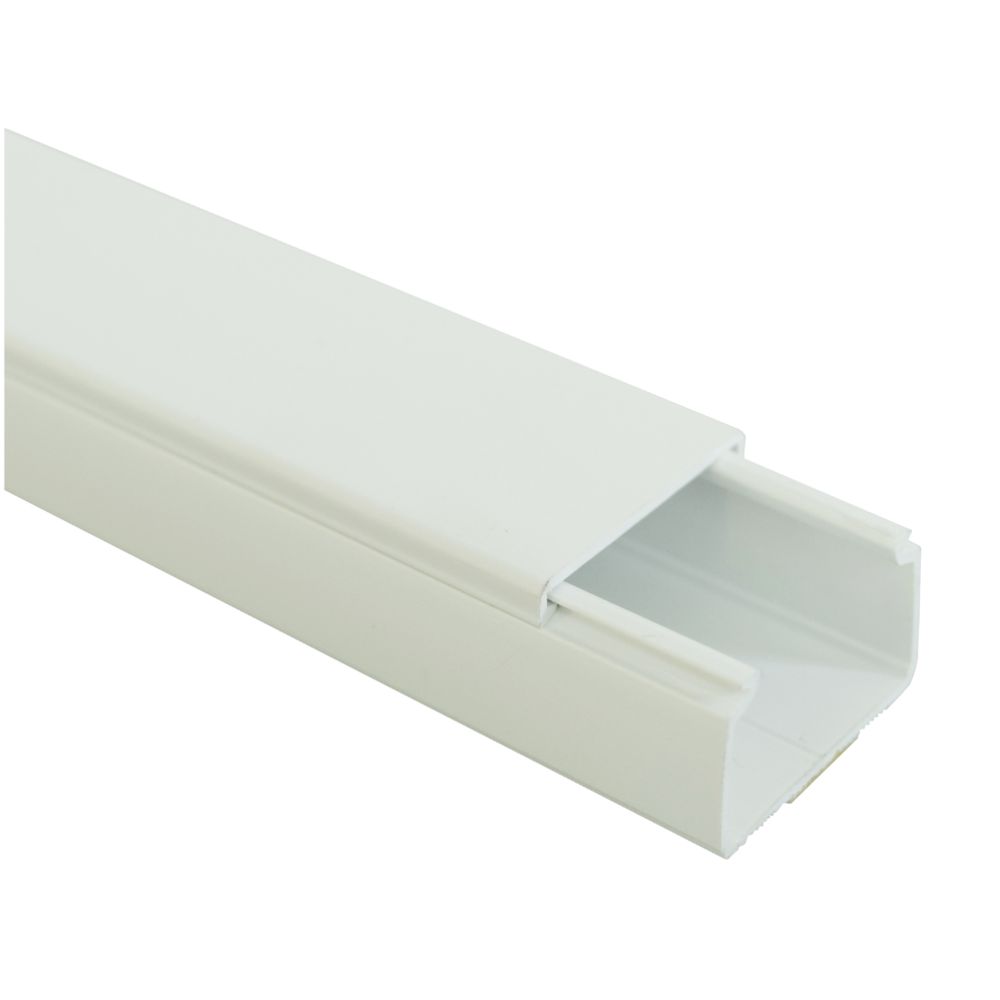 Kabelkanal självhäftande vit 16 x 25 x 2000 mm