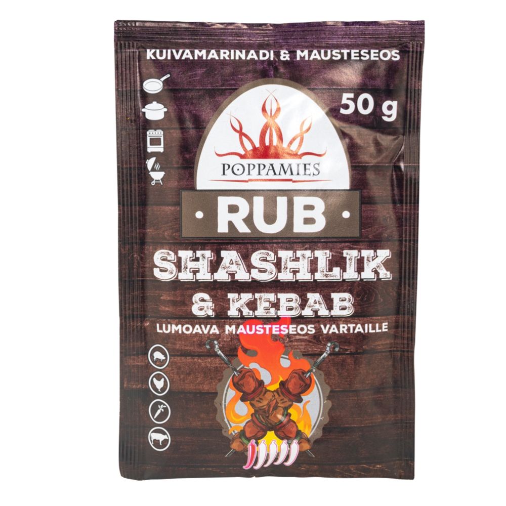 Poppamies Rub Shashlik & Kebab kryddmix 50 g