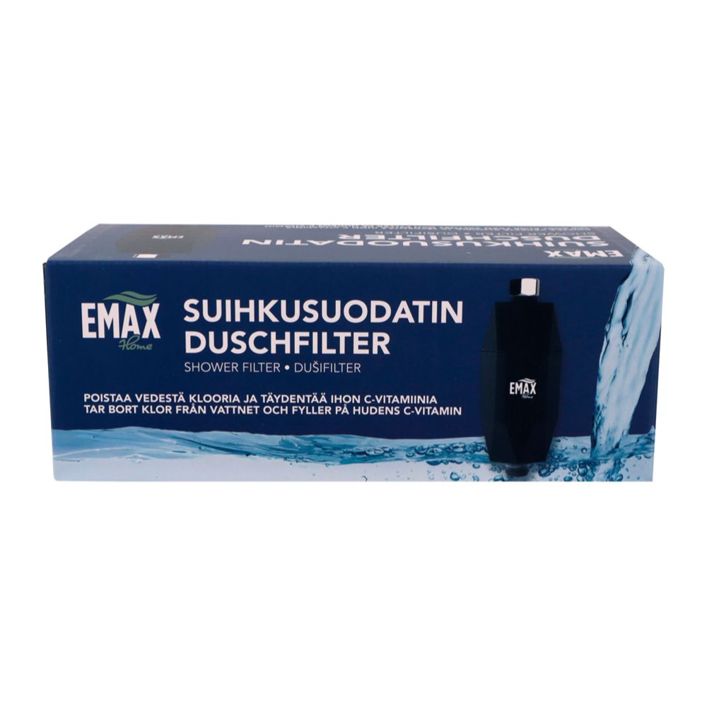 Emax Home Diamond suihkusuodatin musta