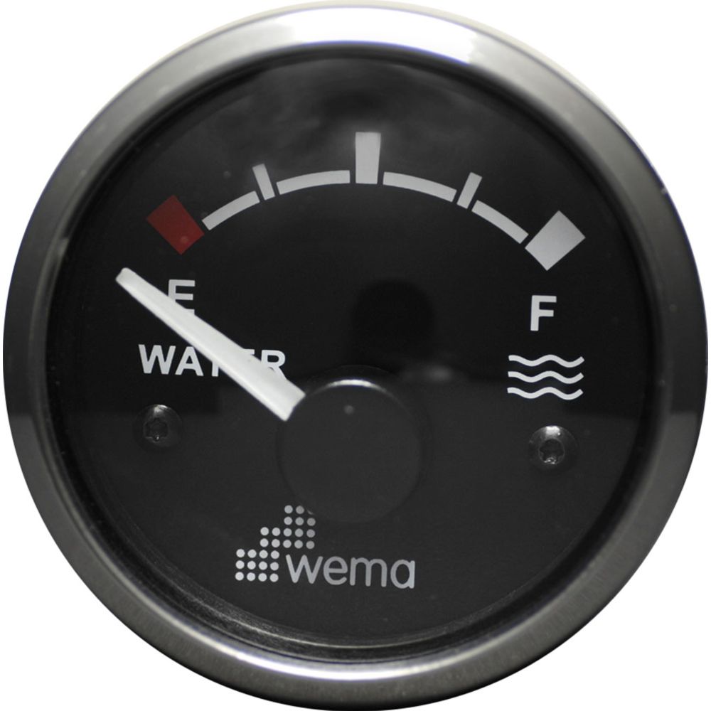 Wema vattentankmätare för S3 och S5-givare, svart RFS