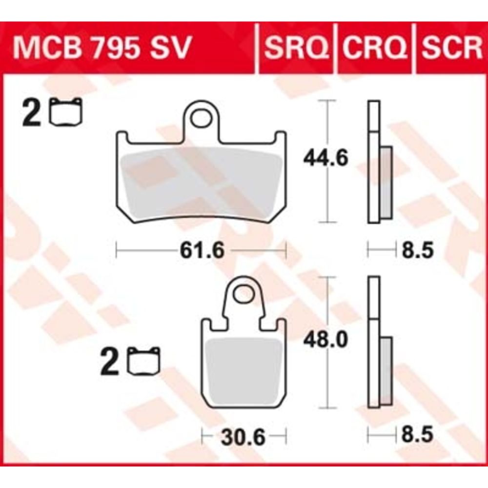 Bromsbeläggssats 98-22004