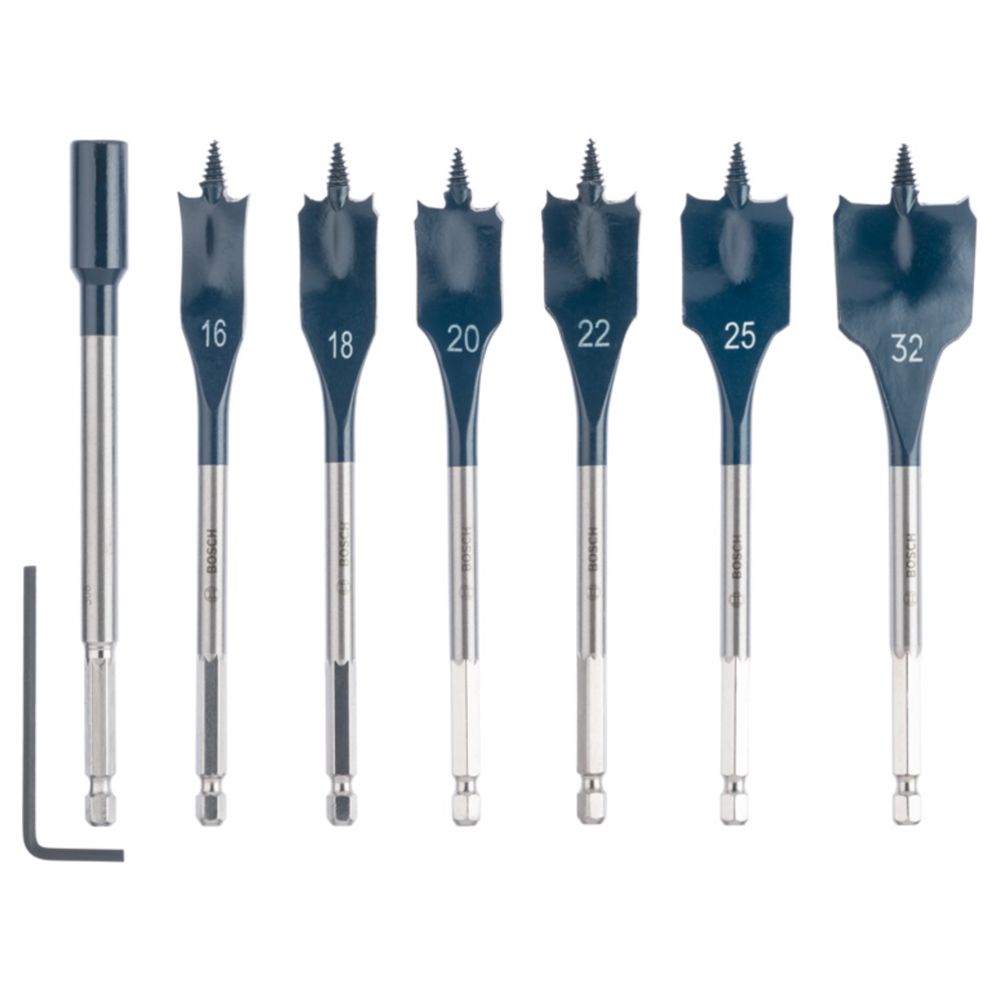 Bosch SelfCut puuporanteräsarja latta 16 - 32 mm 7 osaa