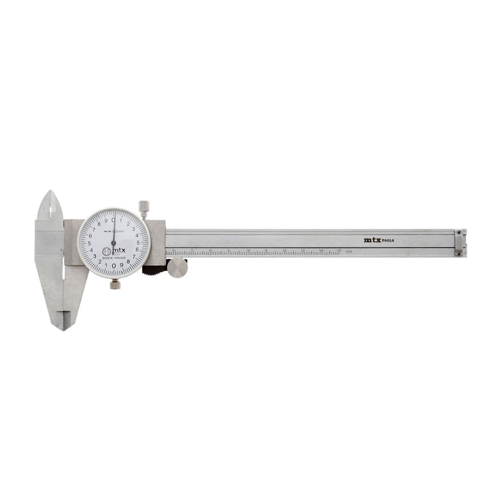 MTX Tools skjutmått med mätklocka RFS 0–150 mm