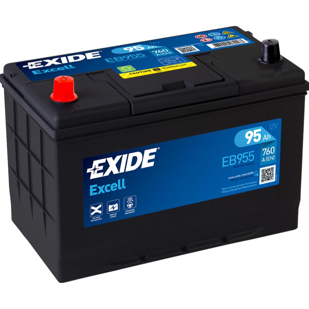 Exide EB955 95 Ah / 760 A akku P306 x L173 x K222 +-