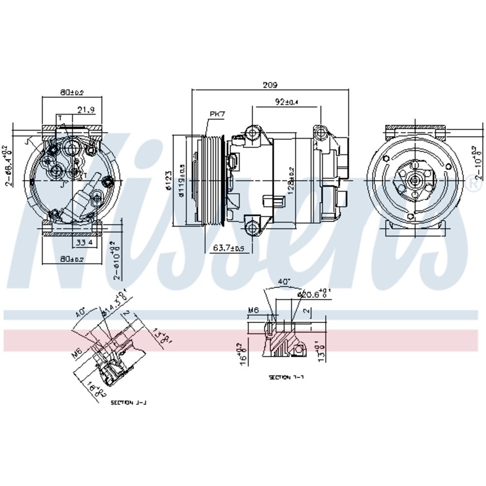 Ilmastointilaitteen kompressori 30-00452