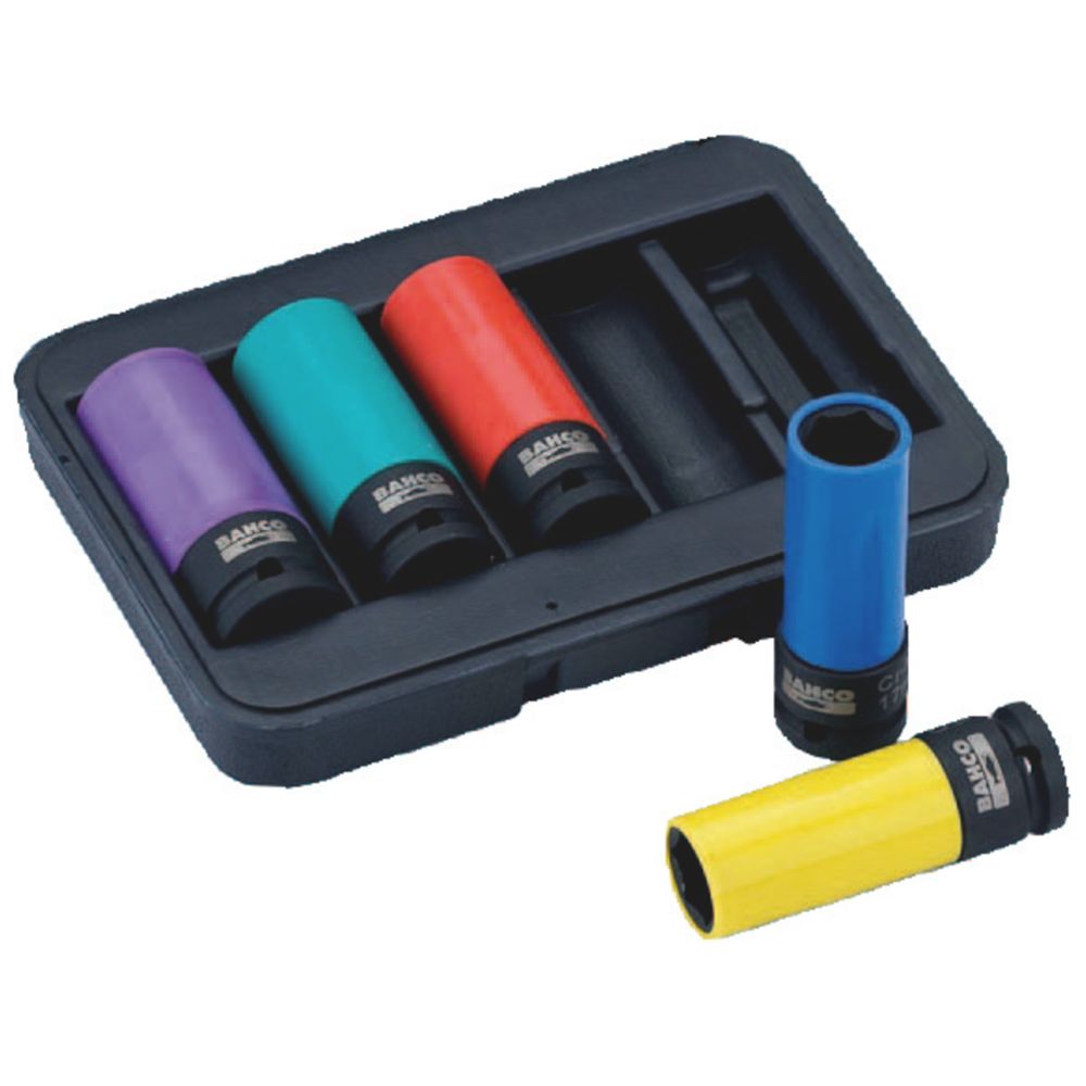 Bahco BWSS12P5 alumiiniumvelje padrunikomplekt 17-24 mm 5 osa
