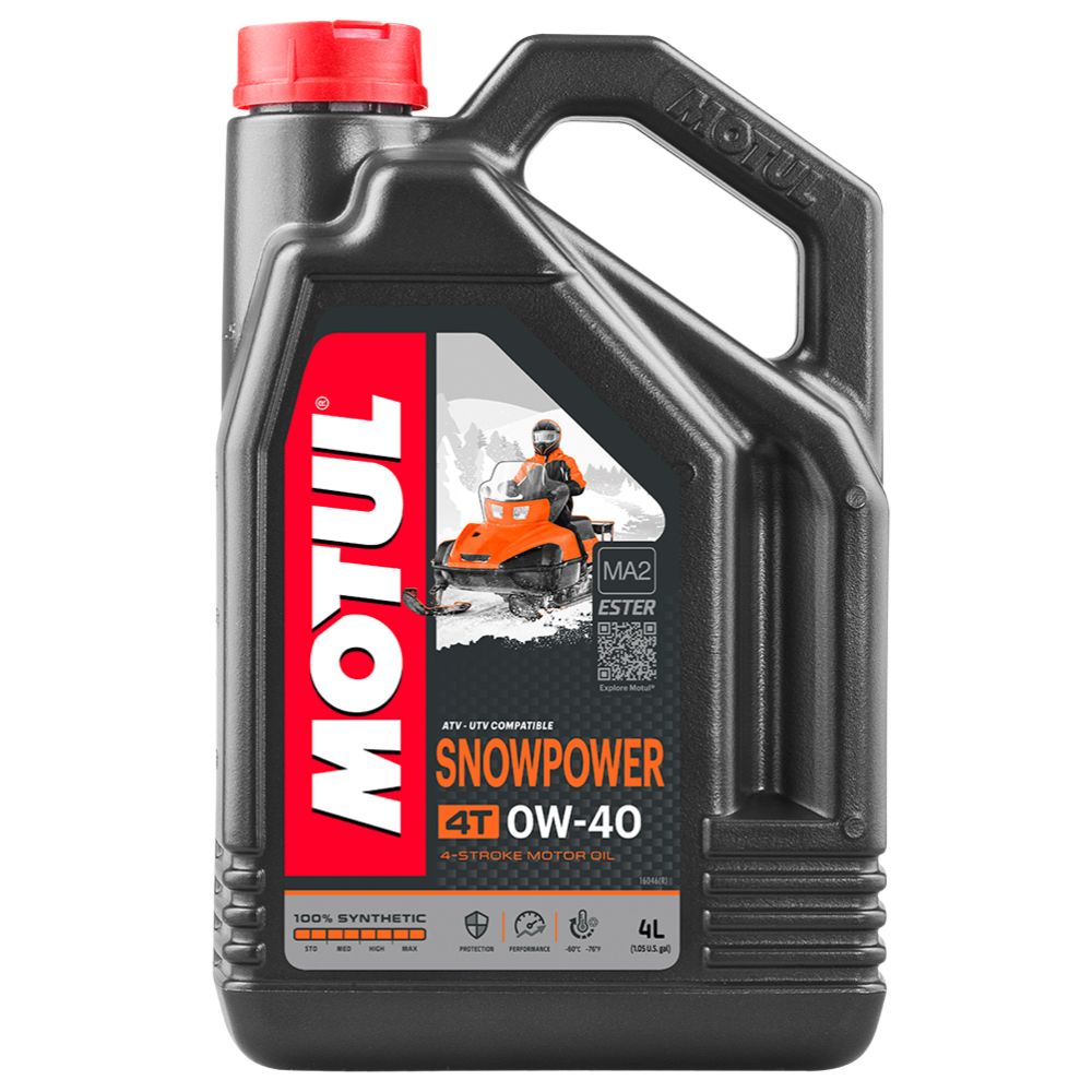 Motul SnowPower 0W-40 4T skoterolja helsyntetisk 4 L