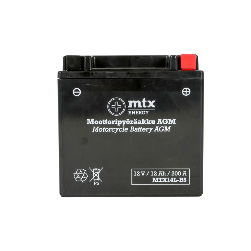 MTX Energy AGM-aku 12 V 12 Ah "MTX14L-BS" (P150 x L87 x K145 mm)