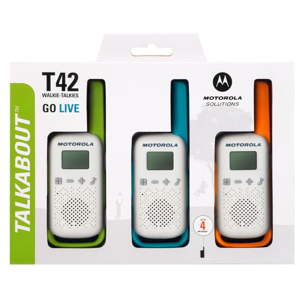 Motorola TALKABOUT T42 -radiopuhelinsetti 3-pack