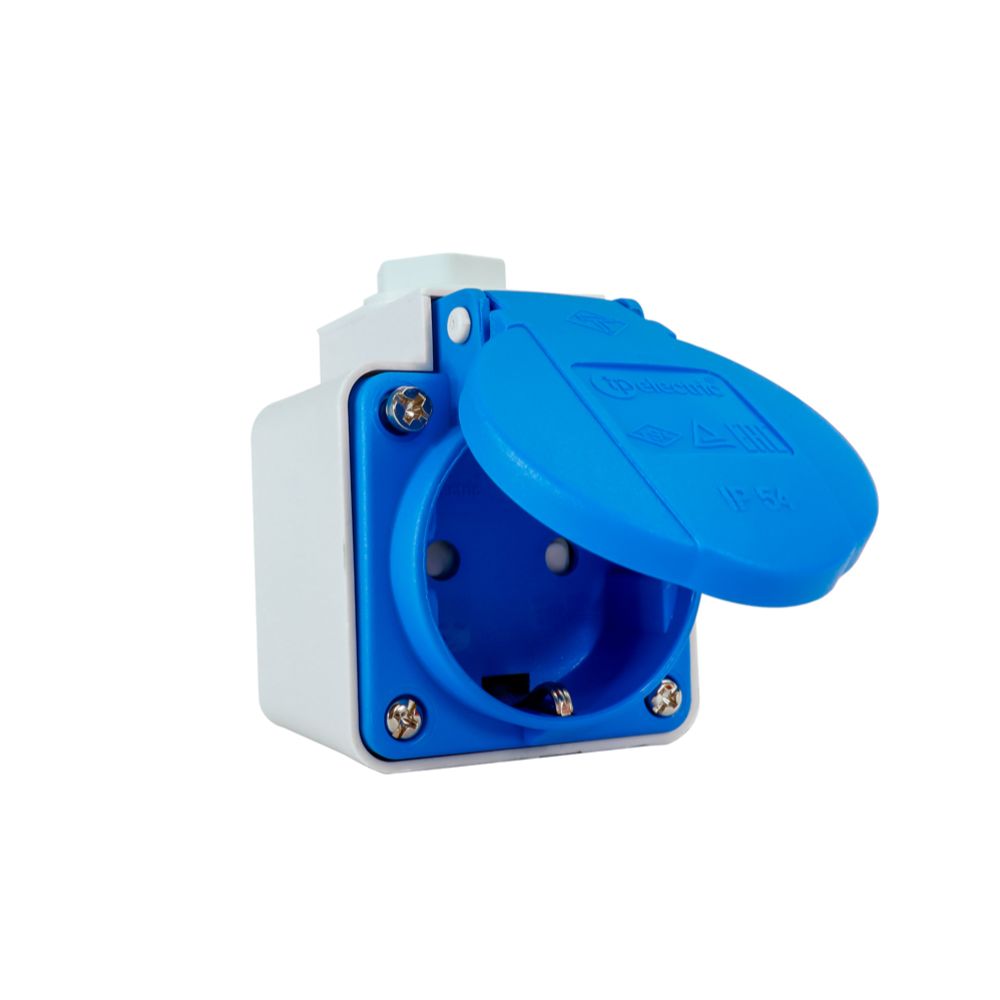 Harju Super Schuko EV-laddningsuttag utanpåliggande IP54