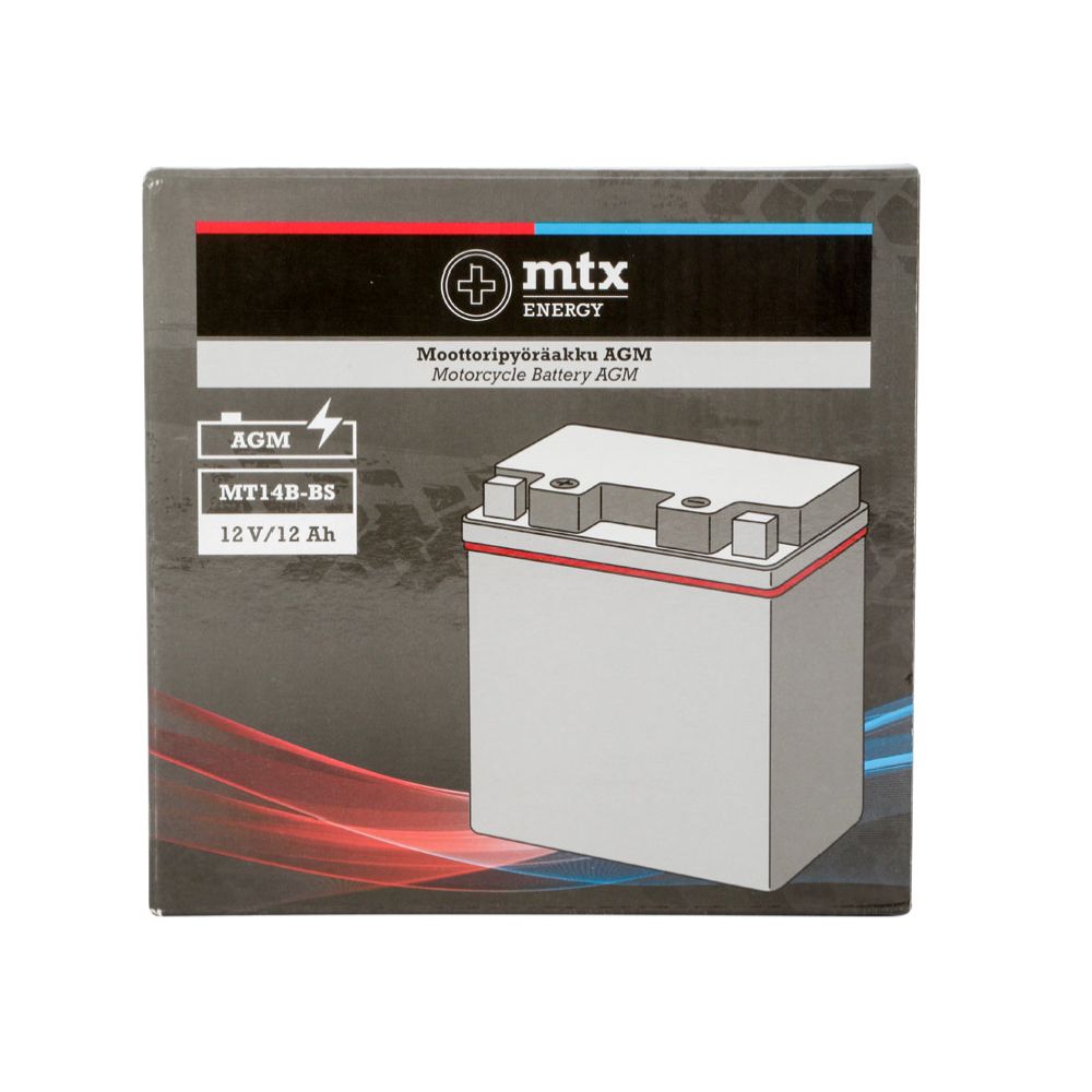 MTX Energy mootorratta aku 12 V 12 Ah "MT14B-BS" (P150 x L69 x K145 mm)