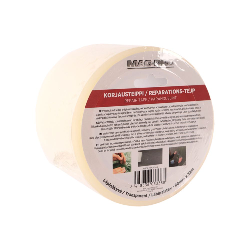 MagPro reparationstejp 80 mm x 32 m transparent