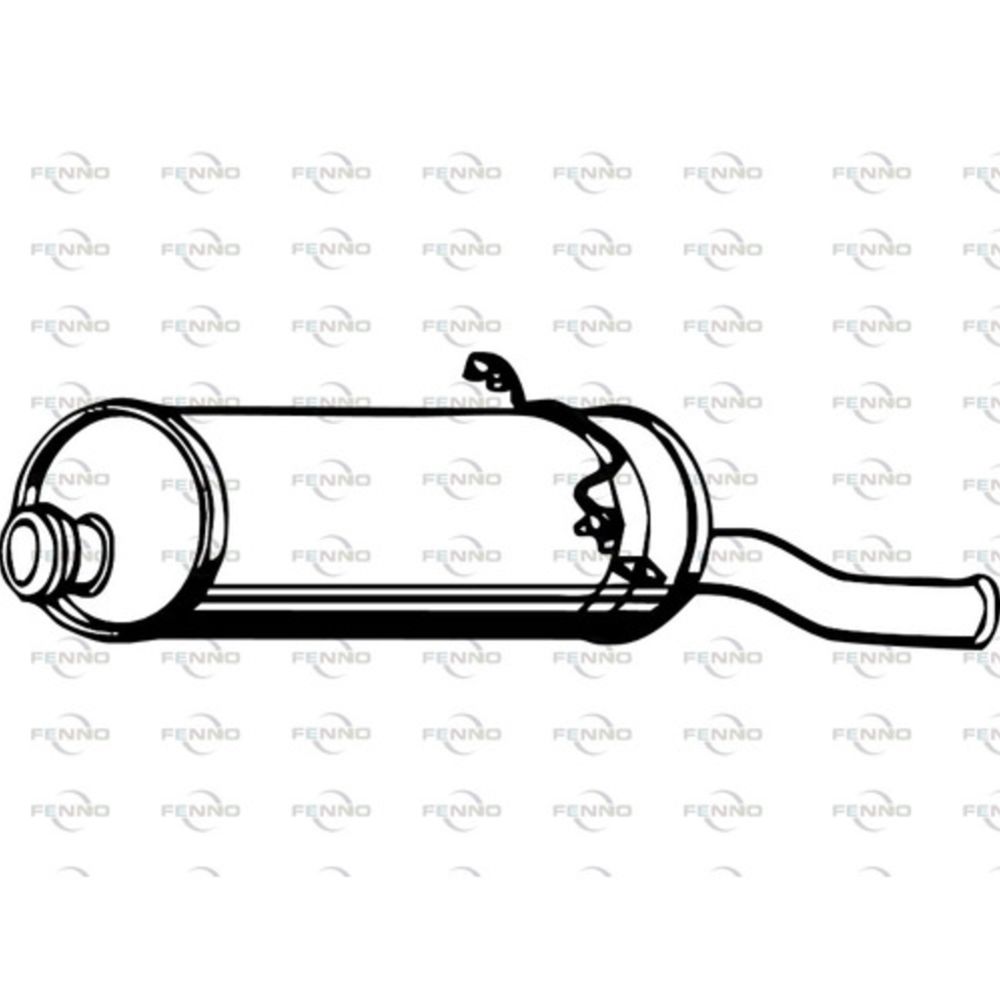 Takaäänenvaimentaja 14-01733