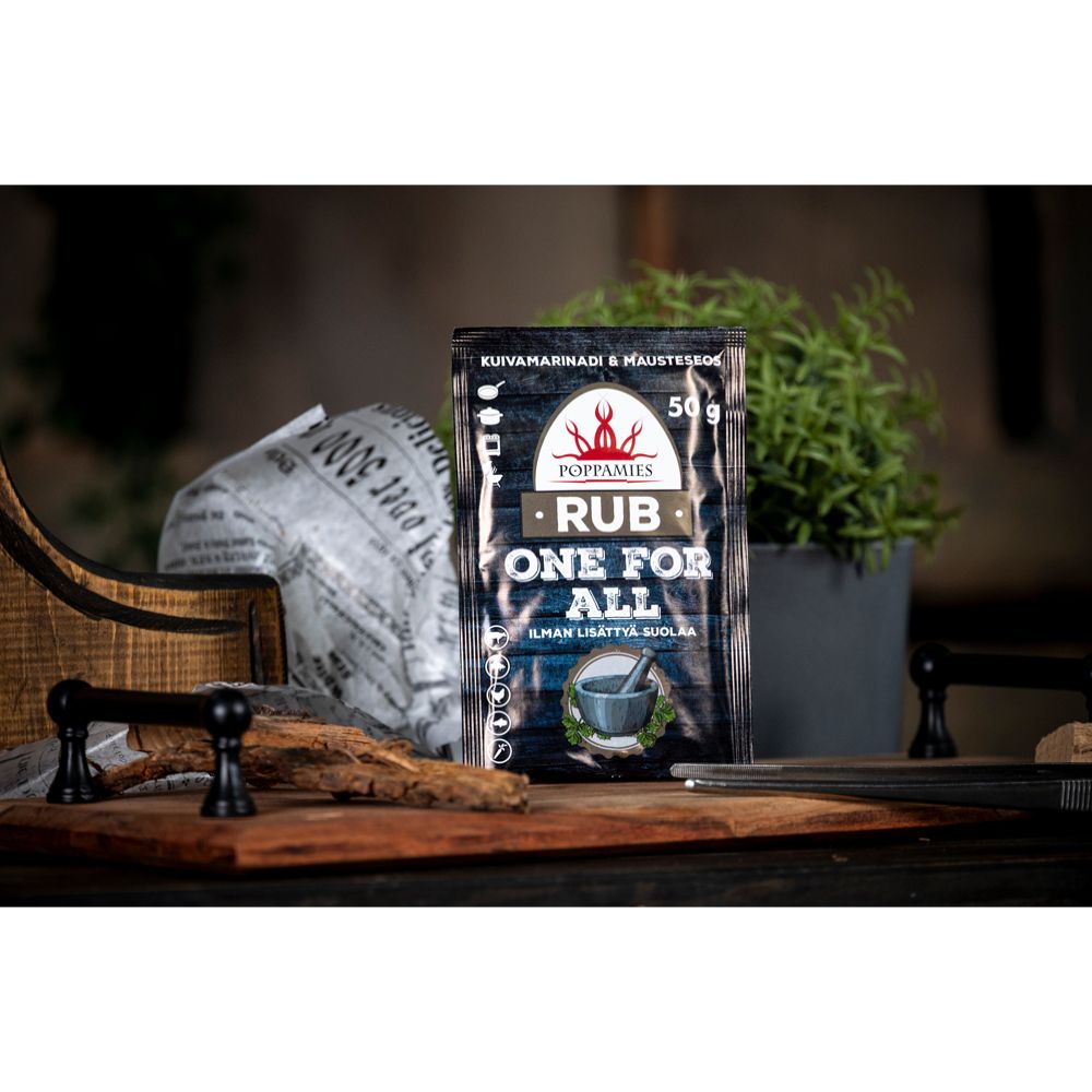 Poppamies Rub One For All kryddmix utan tillsatt salt 50 g