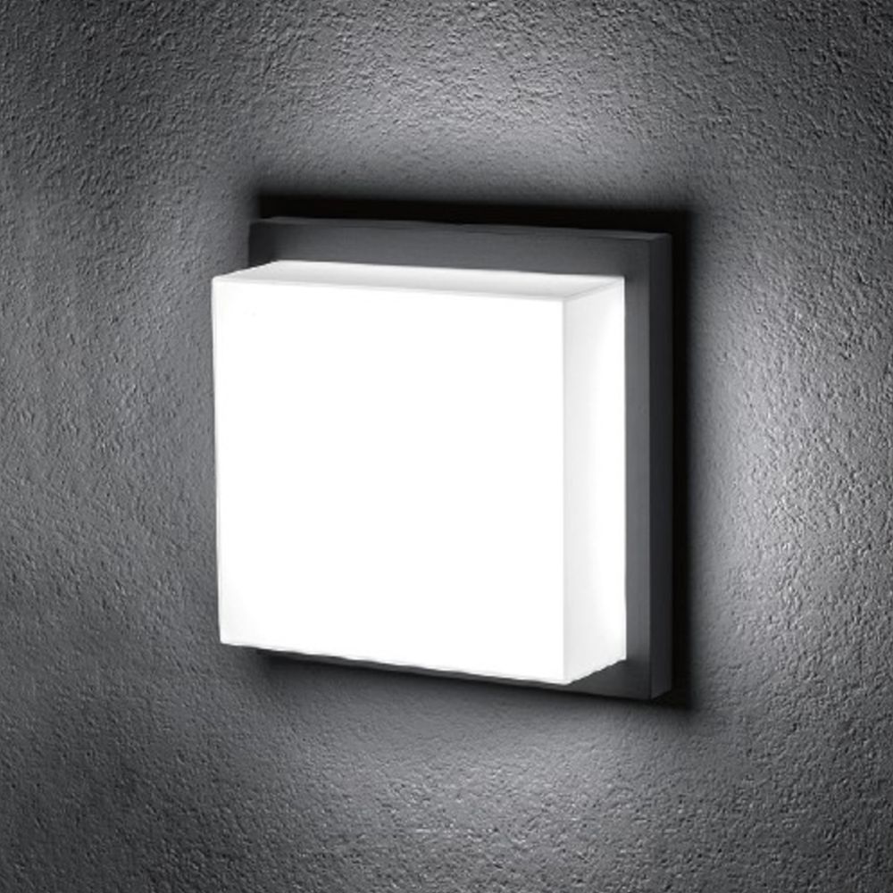 Led Energie vägg-/takarmatur utomhus IP44 E27 max. 2 x 20 W PC-kupa antracitgrå