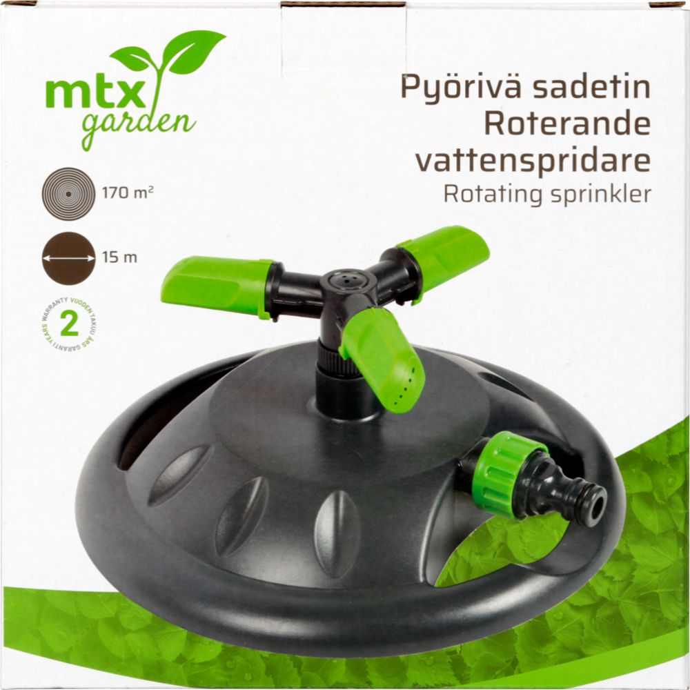 MTX Garden roterande sprinkler med stativ