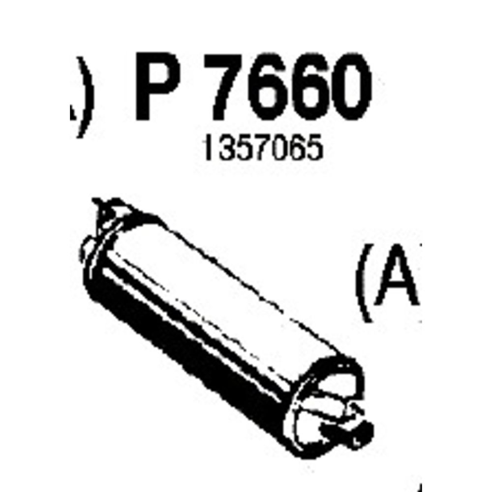 Takaäänenvaimentaja 14-7660
