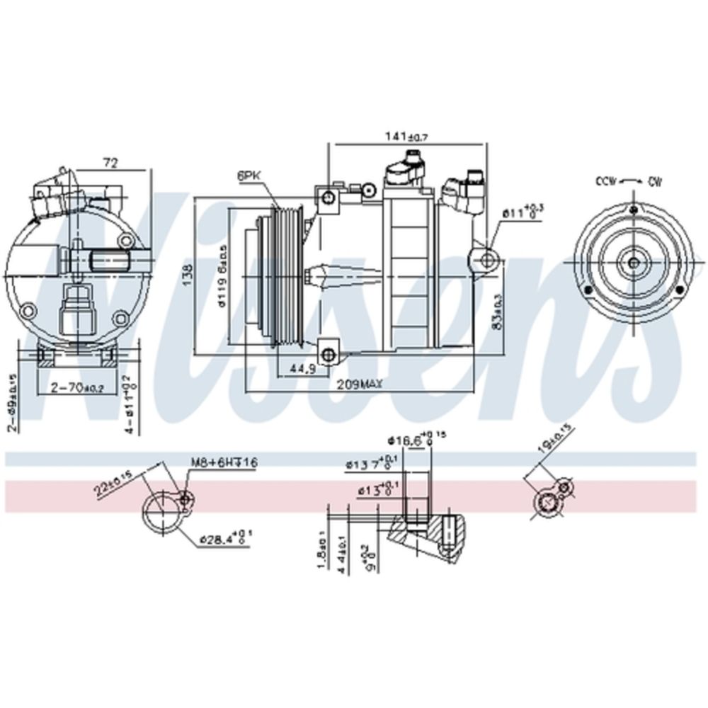 Ilmastointilaitteen kompressori 30-8151