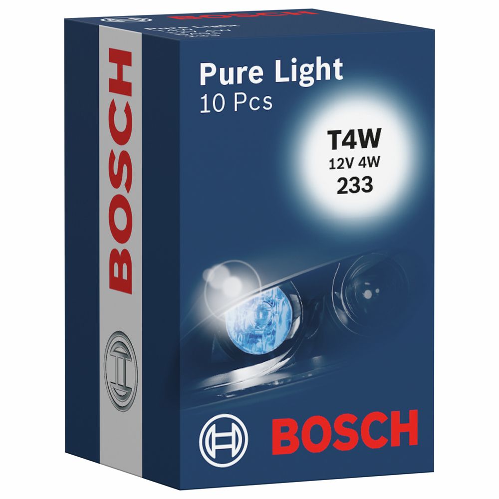 Bosch BA9s-polttimo 12V 4W T4W 10 kpl