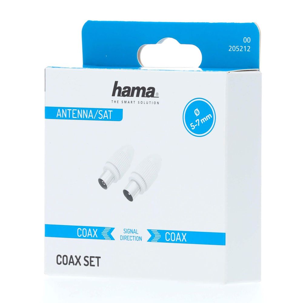 Hama Antenniliitinsarja, Coax uros, Coax naaras, kierrettävä