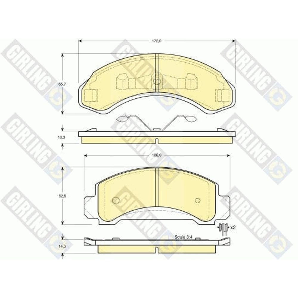 Piduriklotside komplekt 97-23284