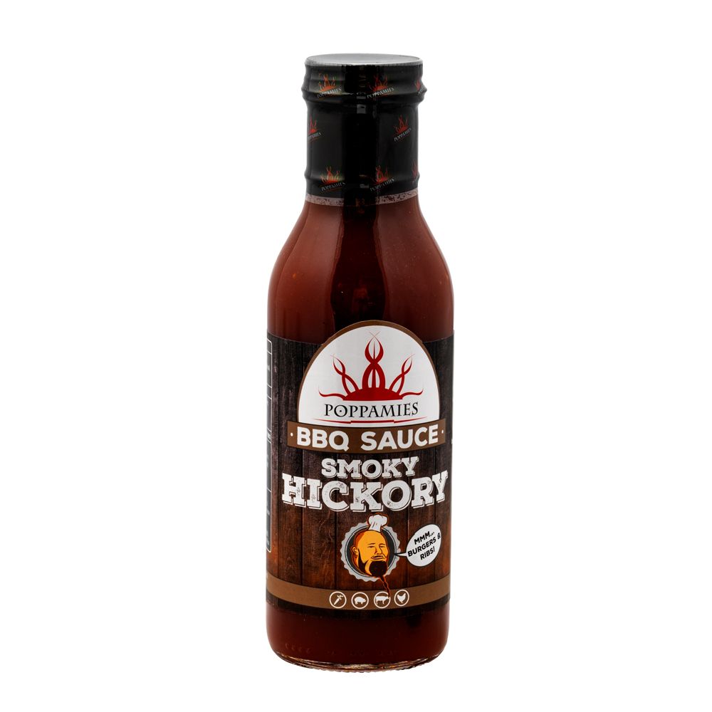 Poppamies BBQ Sauce Smoky Hickory grillsås 410 g