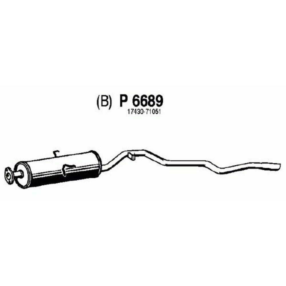 Mittljuddämpare 14-6689