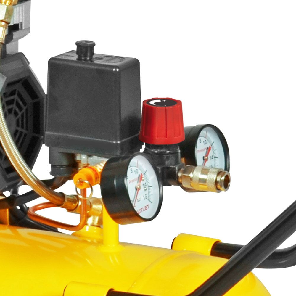 Stanley Siltek 240/8/50 tystgående tryckluftskompressor 1500 W 50 L