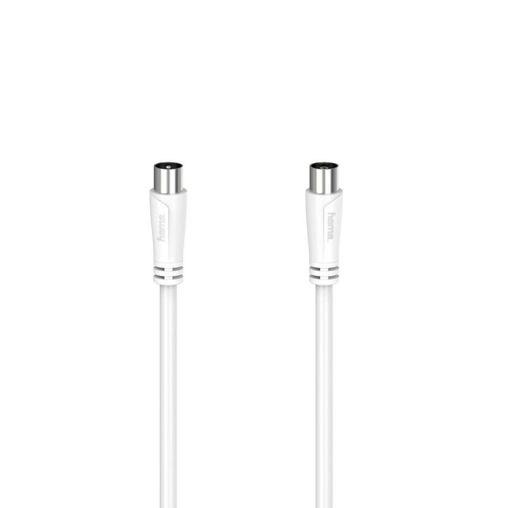 Hama antennikaabel Coax isane - Coax emane 3,0 m 90 dB valge